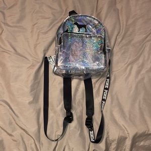 mini clear/iridescent backpack